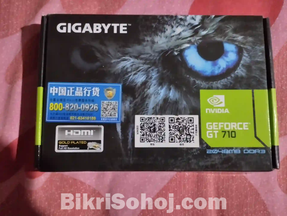 Gigabyte GEFORCE GT 710 2GB full fressh